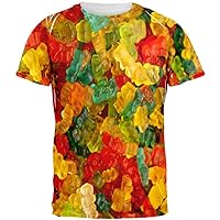 Old Glory Candy Gummy Bears All Over Adult T-Shirt