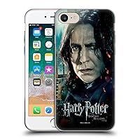 Head Case Designs Officially Licensed Harry Potter Severus Snape Deathly Hallows VIII Soft Gel Case Compatible with Apple iPhone 7/8 / SE 2020 & 2022