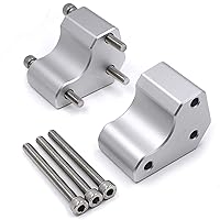 XKMT- Silver Racing Lift Risers Handle Bar Adapter Compatible with KAWASAKI GTR 1400 / CONCOURS 14 / ZG 1400 2008-2018 [P/N: GZSP-ZG-034]