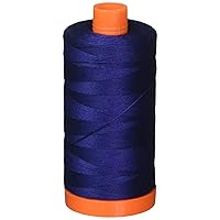 Aurifil Mako Cotton Thread Solid 50wt 1422yds Dark Navy