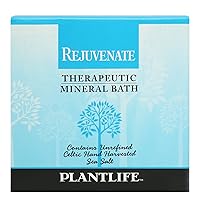 Plantlife Rejuvenate Therapy Bath Salts - Straight from The Plant Natural Aromatherapy Bath Salts - Balance, Calm, and Release Tension in The Body - Made in California 3 oz
