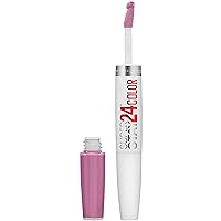 Maybelline SuperStay 24 2-Step Liquid Lipstick Makeup, Lasting Lilac, 1 kit