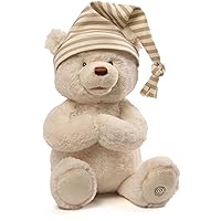 Animated Goodnight Prayer Bear Spiritual Plush Stuffed Animal, 15