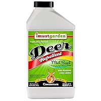 I Must Garden Deer Repellent Concentrate – 32oz: Mint Scent Deer Spray for Plants – Natural Ingredients - Makes 2.5 Gallons & Covers 10,000 sq ft