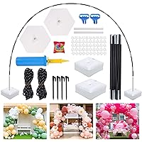 JOYYPOP Balloon Arch Kit, 10ft Wide & 9ft Tall Balloon Arch Stand with Base for Birthday Baby Shower Graduation Party Decorations