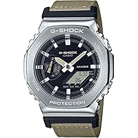 G-SHOCK Men's GM-2100C-5A Watch: G-Shock Watch with World Time, Stopwatch, Timer, Alarms, LED Lights, Full Auto Calendar, 200m Water Resistance