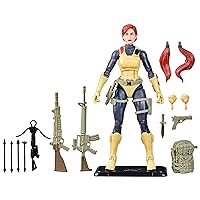 G.I. Joe Classified Series Retro Cardback Scarlett, Collectible 6-Inch Action Figure with 17 Accessories
