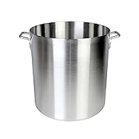 Thunder Group 60 Quart Aluminum Stock Pot, Silver
