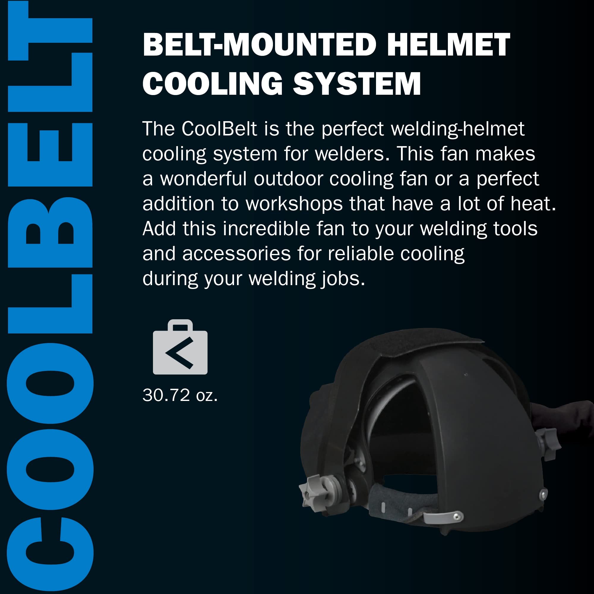 Miller 245230 CoolBelt Welding-Helmet Cooling System, Black