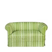 Melody Jane Dolls Houses Dollhouse Green Sofa Loveseat Settee JBM Miniature Living Room Furniture 1:12