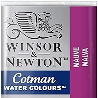 Winsor & Newton Cotman Watercolor Paint, Half Pan, Mauve
