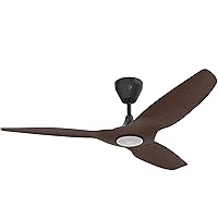 Big Ass Fans – Haiku L, Smart Ceiling Fan – Energy Efficient Cooling for Home, Bedroom, Office, Living Space, and More – 16 Lighting Settings with 7 Speed Settings – 52” - Cocoa/Black