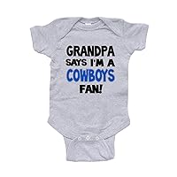 NanyCrafts' Grandpa Says I'm a Cowboys Fan Baby Bodysuit, Baby Cowboys Fan