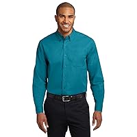 Port Authority Men's Tall Long Sleeve Easy Care Shirt 3XLT Teal Green