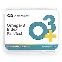 Omega Quant Omega-3 Index Plus Test Kit - Measures Blood Levels of Omega-3, Trans Fats, and Omega-6:Omega-3 Ratios | The Original Omega-3 Blood Test Home Kit