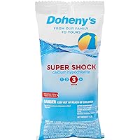 Doheny's Super Pool Shock Pro-Grade Chlorine Shock, Quick Dissolving, Fast-Acting 68% Cal-Hypo Granular Swimming Pool Shock Produced in The USA - 4lb