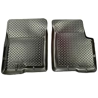 Husky Liners Classic Style Series | 1980 - 1996 Ford Bronco/Ford F-150, 1980 - 1997 Ford F-250/F350 | Front Floor Liners, Black | 33001