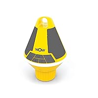 Wow World of Watersports Sound Buoy Bluetooth Speaker, Yellow Bluetooth Speaker with LED Lights and Cup Holder, 19-9000