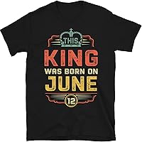 Personalized This King was Born in June Vintage Shirt, Men Birthday Shirt, Birthday King Gift, Birthday Gift Ideas for Men Boys, Fathers Birthday