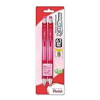 Pentel BCA EnerGize-x Mechanical Pencil, 0.5mm, Pink Barrels, Pack of 2 (PL105BP2P-BC)
