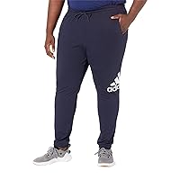 adidas Men's Essentials Single Jersey Tapered Badge of Sport Pants