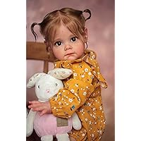 Zero Pam Lifelike Reborn Baby Dolls Cute Girl 24 Inch Realistic Newborn Baby Dolls Real Life Reborn Toddler Dolls That Look Real and Feeling Real Adorable Life Size Baby Dolls for Kids