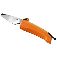 Kuhn Rikon Kinderkitchen Dog Knife Straight Blade, sharp enough to cut food but not small fingers, Orange
