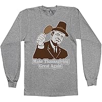 Threadrock Men's Make Thanksgiving Great Again Long Sleeve T-Shirt