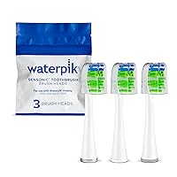 Waterpik Sensonic Replacement Contour Brush Heads, 3 Toothbrush Heads, White STWB-3WW-B