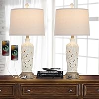 Farmhouse Table Lamps with LED Nightlight,27