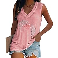 Womens Plus Size Tops,Summer Short Sleeve V Neck Shirt Trendy Printed Loose Outdoor Tees Sexy Blouse T Shirt