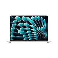 Apple 2023 MacBook Air Laptop with M2 chip: 15.3-inch Liquid Retina Display, 8GB Unified Memory, 512GB SSD Storage, 1080p FaceTime HD Camera, Touch ID. Works with iPhone/iPad; Silver