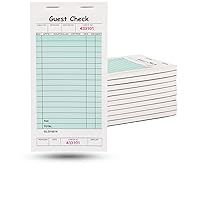 10-Pack of 50 Page Guest Checks for Professional Restaurants | Guest Checks Books for Servers | Server Note Pads | Guest Checks Pads - 7