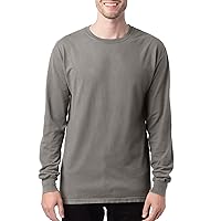 Hanes Originals Long Sleeve Garment Dyed T-Shirt, 100% Cotton Tees for Men