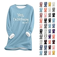 Women's Sweatshirt Autumn And Winter Large Size Loose Printed Top Thickened Lamb's Wool Warm Fitted Shirt, S-3XL