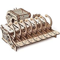 UGEARS Mechanical Celesta 3D Puzzles - Musical Instruments 3D Wooden Puzzles for Adults and Kids - 3D Wooden Puzzle Musical Model Kits with Piano, Music Box and Wood Xylophone - DIY Model Kit