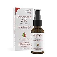 Episilk Coenzyme Q10 Serum w/Hyaluronic Acid for Collagen Support | Visible Firming Facial Serum For Dry Skin | Skin Rejuvenation - Antioxidant Serum (1 fl oz)