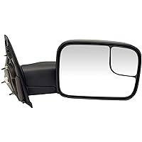 Dorman 955-493 Passenger Side Power Door Mirror - Heated / Folding Compatible with Select Dodge Models, Black