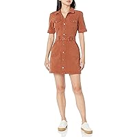 PAIGE Women's Mayslie Vegan Leather Dress