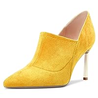 Castamere Women Stiletto High Heel Pointed Toe Slip-on Pumps Wedding Office 3.3 Inches Heels