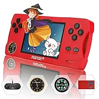 Retro Handheld Game Console: Preloaded 500 Kids Videojuegos Gamepad Arcade Video Games Nostalgia Stick for TV 32G Portable 3.5 Inch Rechargeable Classic Toys Gifts Travel Birthday Boys(Red)
