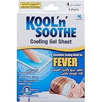 Kool 'N' Soothe Cooling Strip Sachets Kids 4 Count (Pack of 1)