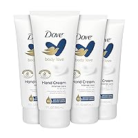 Dove Body Love Moisturizing Hand Cream for Rough or Dry Skin Intense Care Softens and Smoothes 3oz 4 Count