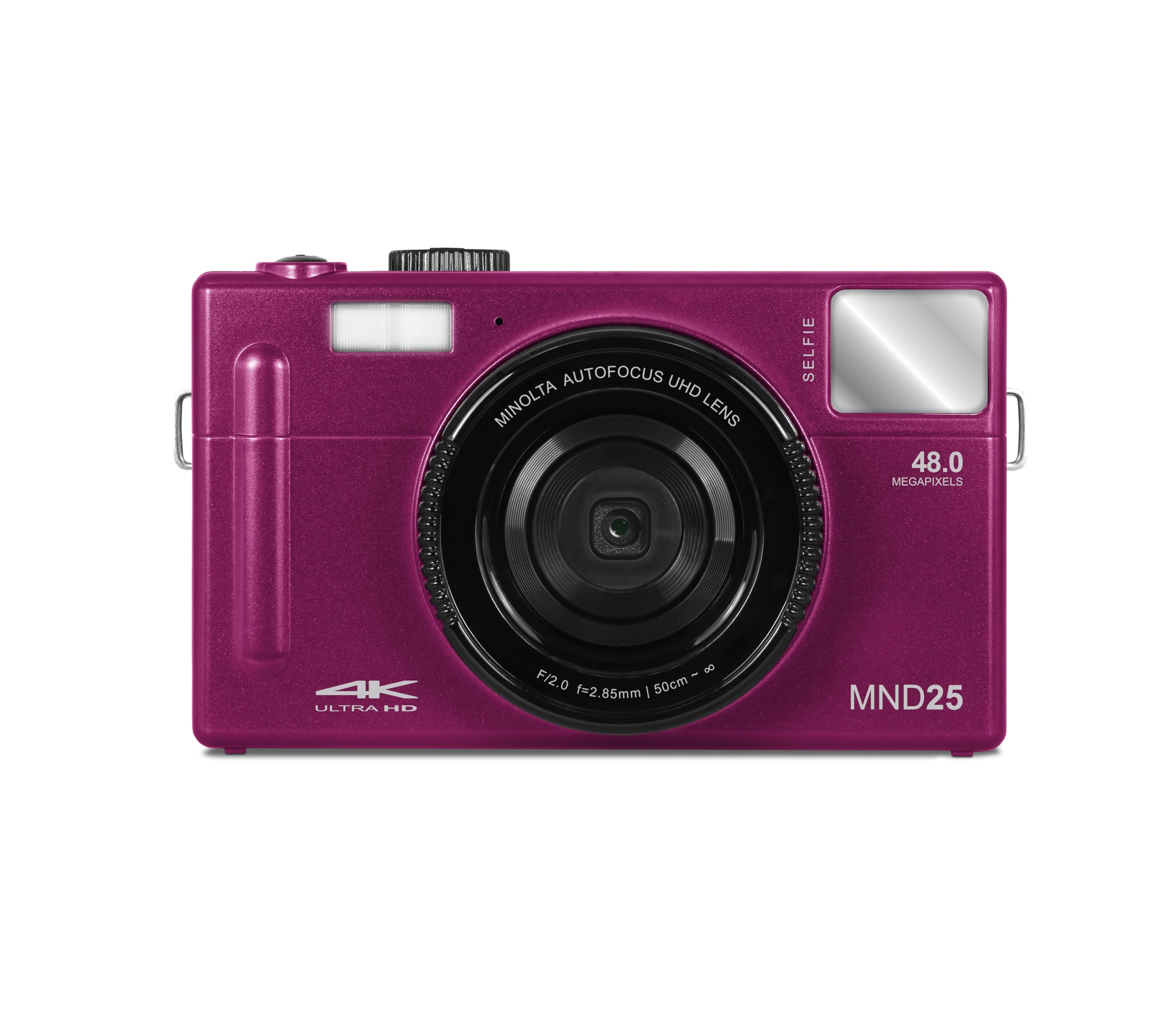 Minolta MND25 48 MP Autofocus / 4K Ultra HD Camera w/Selfie Mirror