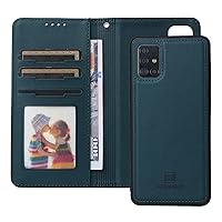 Cell Phone Flip Case Cover Compatible with Samsung Galaxy A51 4G Wallet Case Detachable Back Case with Card Holder/Wrist Strap, PU Leather Flip Folio Case with Magnetic Stand Shockproof Phone Cover (