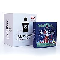 Fear Pong Dare Game + Nice and Naughty Christmas Expansion Pack - 2 Game Bundle for Epic Holiday Pong Game Night