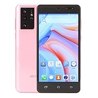 Cuifati Pink 5in Mini Smartphone Unlocked, Kid Cellphone 2GB RAM 16GB ROM, 8 Core CPU Calling Phone with Dual Camera, Face Unlocked 1080P Touch Screen