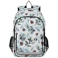 Cones Winter Forest School Backpack Laptop Backpack Bags Bookbag Travel Casual Computer Notebooks Daypack