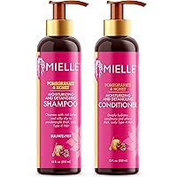 Pomegranate & Honey Moisturizing and Detangling Shampoo and Conditioner for Type 4 Hair