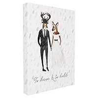Stupell Home Décor To Have and to Hold Deer Stretched Canvas Wall Art, 16 x 1.5 x 20, Proudly Made in USA
